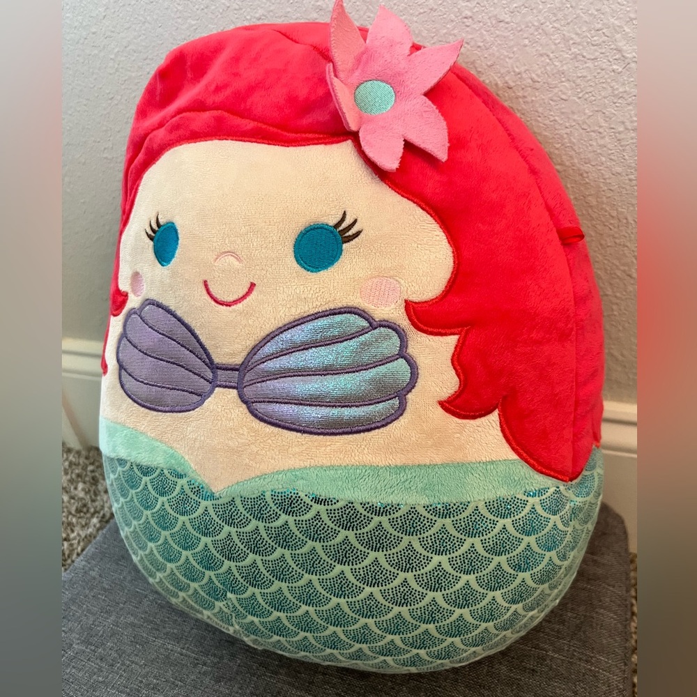 Squishmallows Disney Princess Ariel Little Mermaid 14" Plushie Stuffed Toy - Picture 2 of 5